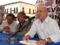 Talleres en la Plaza Melchor Ocampo impartidos por la CNTE