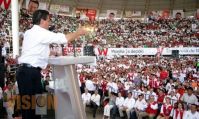 Durante el discurso del candidato presidenciable