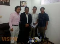 Con el presidente municipal