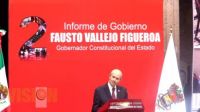 Segundo Informe de Gobierno, Fausto Vallejo Figueroa