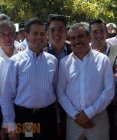 EPN y el presidente municipal de Uruapan