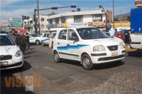 Transportistas de Sahuayo, bloquean avenida Madero