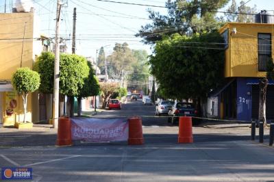 Emite Gobierno de Morelia alerta vial por labores de reparación y mantenimiento de vialidades