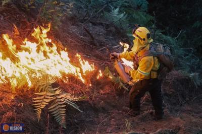 Brigadistas municipales inician primera fase de quemas controladas en el Cerro de la Cruz