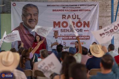 Organiza Raúl Morón a región de la Ciénega para construir segundo piso de la 4T