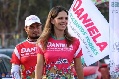 Daniela De Los Santos Torres, inicia campaña con enfoque en seguridad y niñez