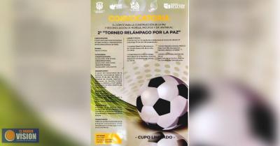 Invita Gobierno de Morelia a “2° Torneo Relámpago por La Paz”