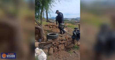 Guardia Civil inhabilita tomas ilegales de agua en Cointzio y Tzintzuntzan