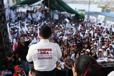 Morena arrasará en Morelia, afirma Torres Piña ante más de 5 mil personas en el Distrito 11