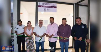 En Pátzcuaro, inauguran oficinas, Delegación del Transporte