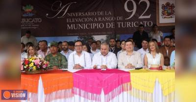 Conmemoran 92 Aniversario de la Elevación de Turicato como municipio