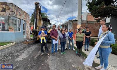 Iniciamos con la Rehabilitación de Calle en Colonia Valle Tepacuas: Luis Felipe León Balbanera