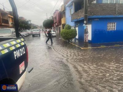 Despliega Ayuntamiento de Morelia operativo de atención por lluvias