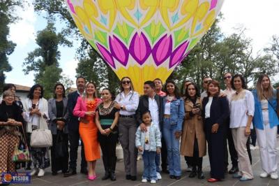 Con la elevación de un globo de gran tamaño, inició el Festival de Cantoya Pátzcuaro 2024