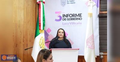 Luz María Velázquez rinde Tercer Informe de Gobierno 