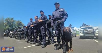 Realizan operativo policiaco en Morelia