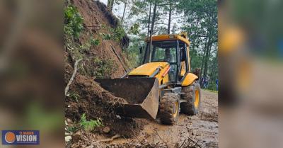 Gobierno de Morelia atiende oportunamente contingencia por deslave en la zona rural