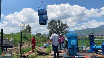 Gobierno Municipal aumenta capacidad de extracción en dren Los Itzícuaros