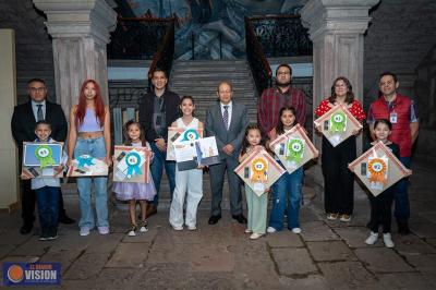 Poder Judicial entregó premios a niñas, niños y adolescentes ganadores del primer concurso de dibujo