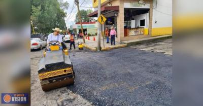 Presidente Electo de Uruapan, Inicia Programa de Bacheo en Avenidas Principales