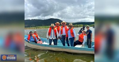 Inicia siembra de un millón de crías de tilapia en el lago de Cuitzeo