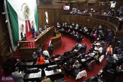 Constituyen Grupos Parlamentarios de la 76 Legislatura de Michoacán