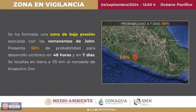 Pronostican lluvias intensas para Michoacán; pide PC estatal tomar precauciones