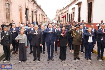 Alfonso Martínez encabeza recorrido en Bando Solemne por 259 Aniversario del Natalicio de Morelos