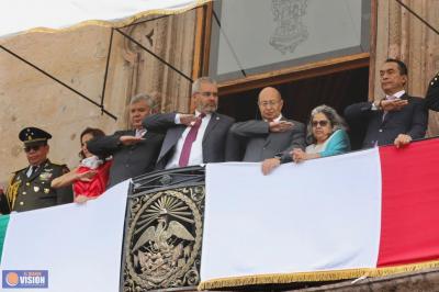 Con Desfile Cívico Militar celebra Michoacán el 259 Aniversario del Natalicio de Morelos