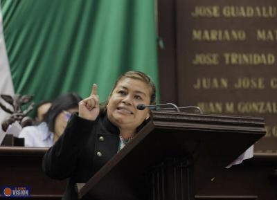 Aprueba Congreso de Michoacán acuerdo de civilidad propuesto por Belinda Iturbide