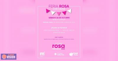 DIF Morelia invita a 2da edición de la Feria Rosa con causa y ofrece vales de mastografía gratuita