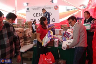 Cámara de Diputados instala un centro de acopio para apoyar a damnificados por “Nadine”