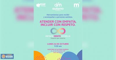 DIF Morelia invita a negocios a capacitarse para brindar atención incluyente a personas autistas