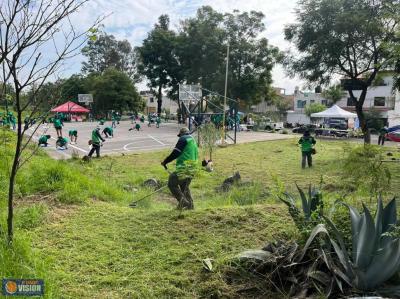Gobierno de Morelia y ciudadanía realizan jornada de limpieza en Parque Lineal Bicentenario